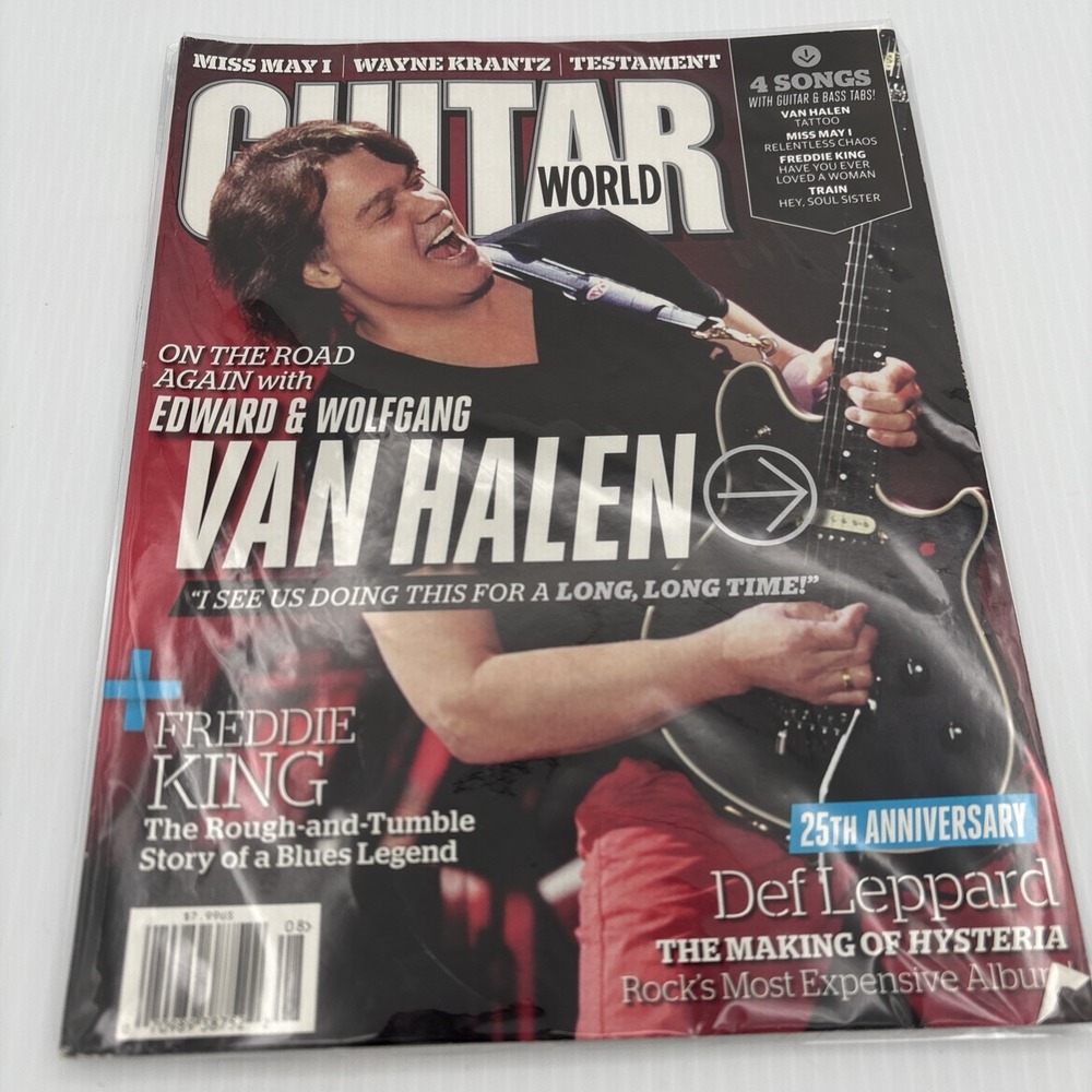 Guitar World Magazine Aug 2012 Wolfgang Van Halen